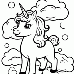 unicornio para colorir