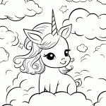 unicornio para colorir