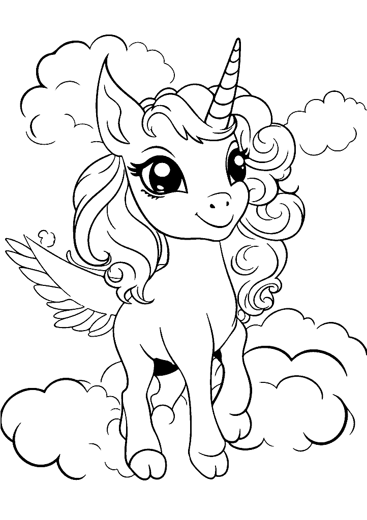 unicornio para colorir