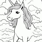 unicornio para colorir