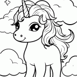 unicornio para colorir