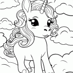 unicornio para colorir