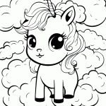 unicornio para colorir