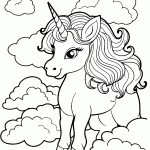 unicornio para colorir