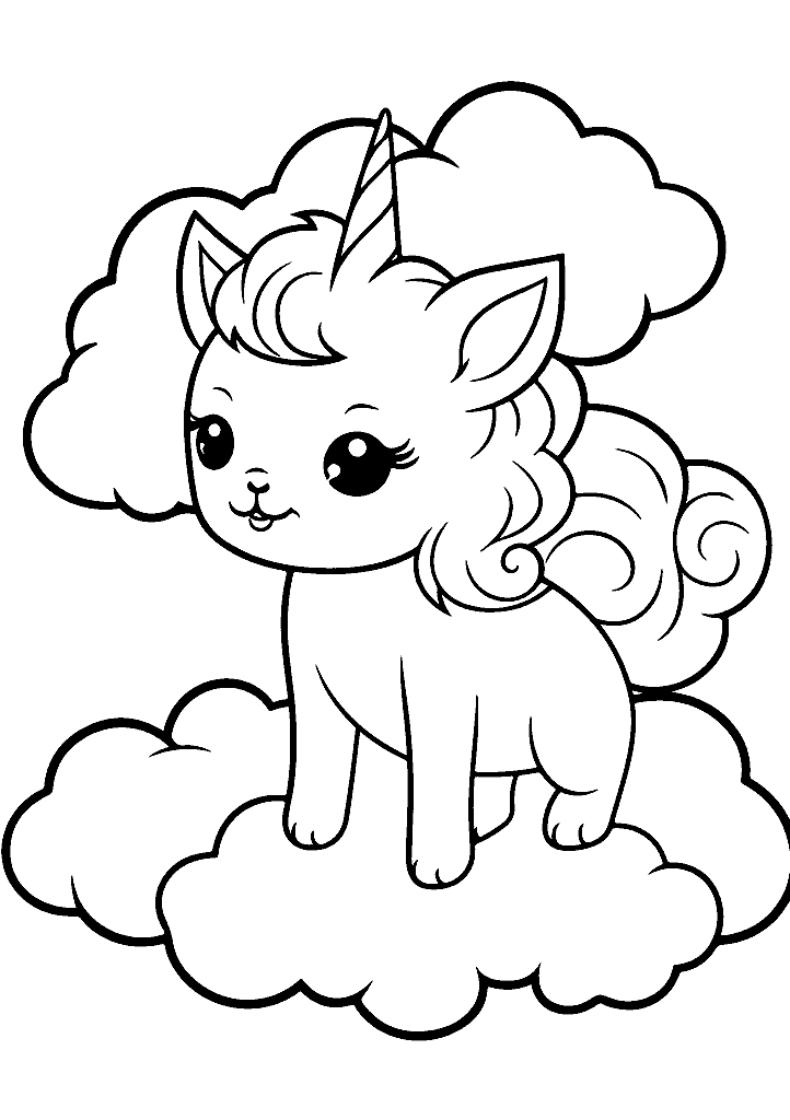 unicornio para colorir