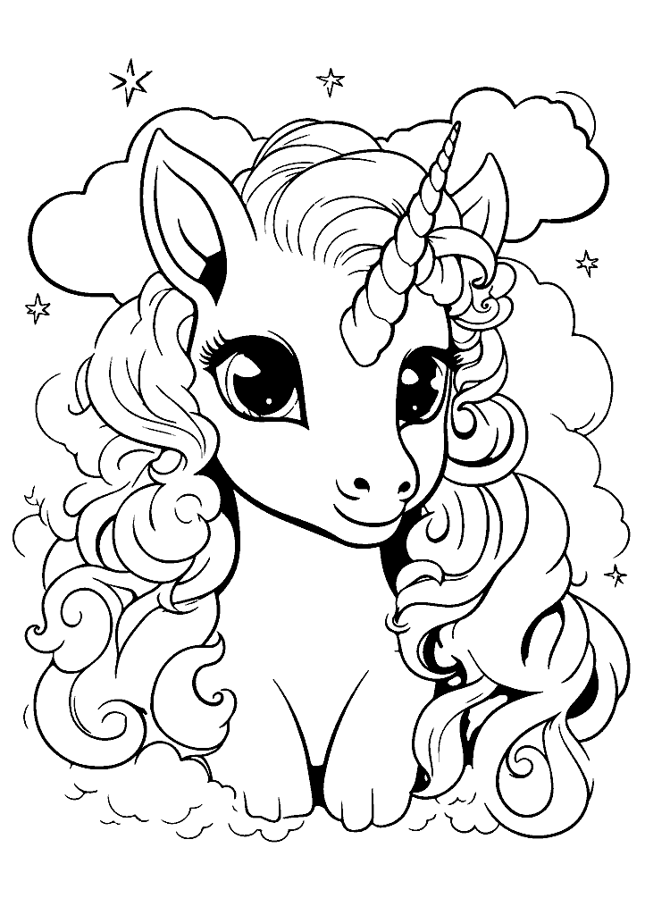 unicornio para colorir