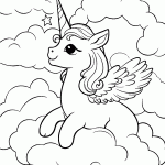 unicornio para colorir