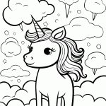 unicornio para colorir