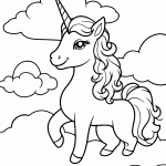 unicornio para colorir
