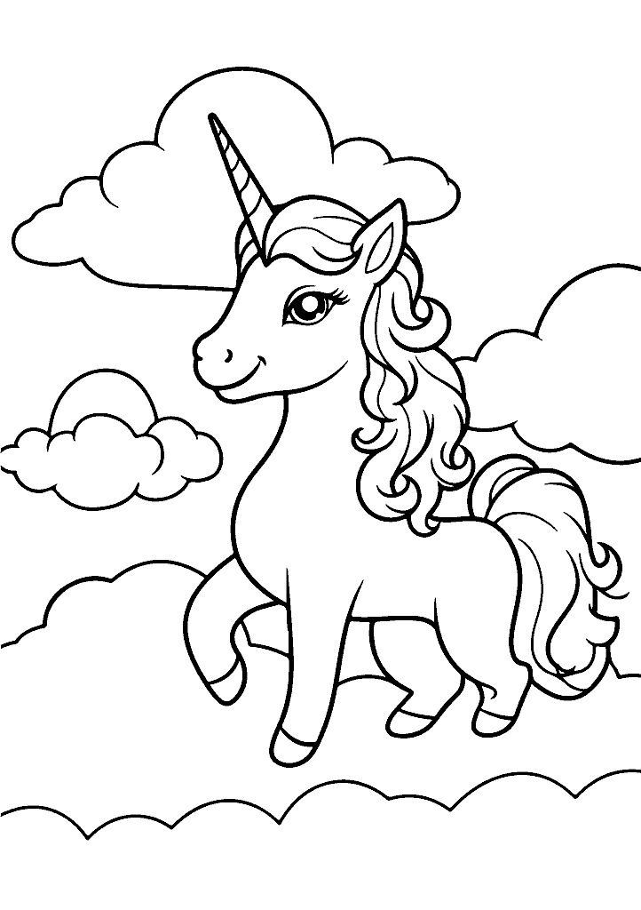 unicornio para colorir