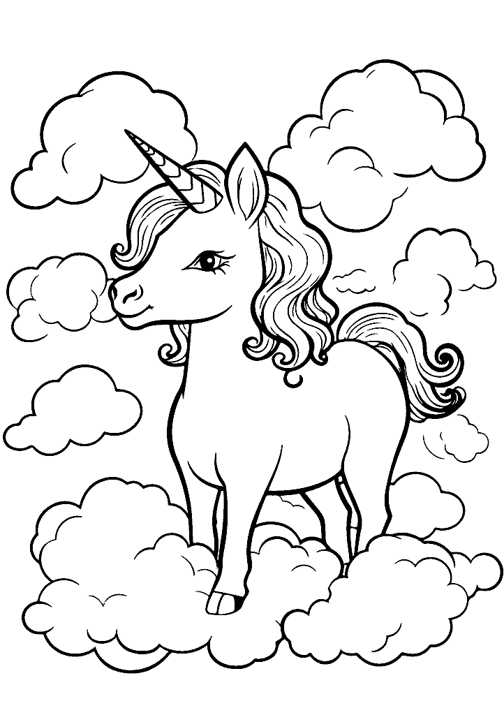 unicornio para colorir