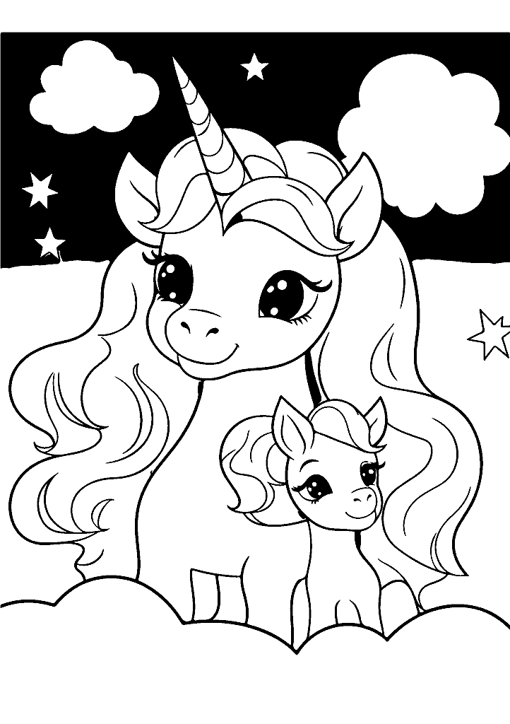 unicornio para colorir