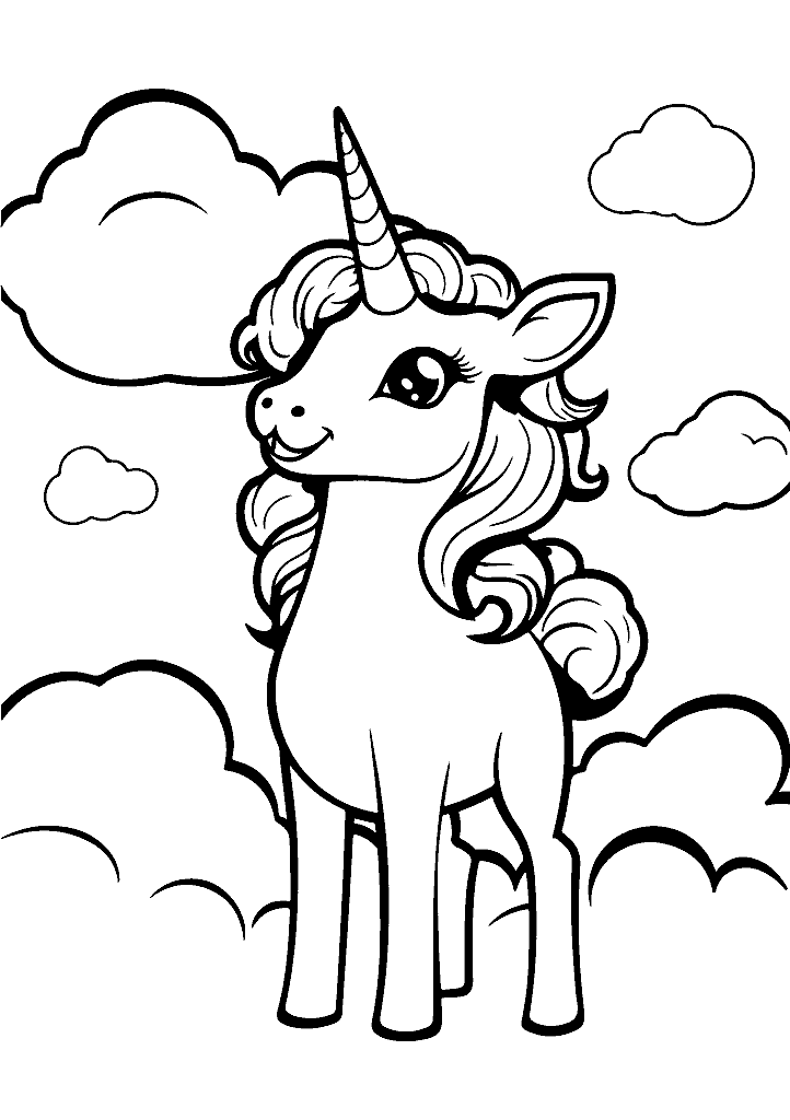 unicornio para colorir