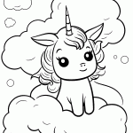 unicornio para colorir