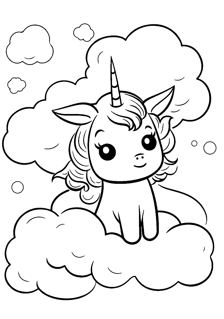 unicornio para colorir