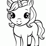 unicornio para colorir