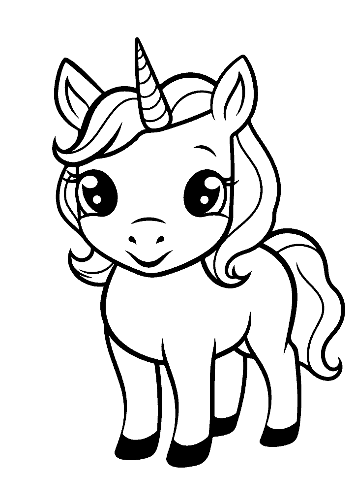 unicornio para colorir