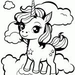 unicornio para colorir