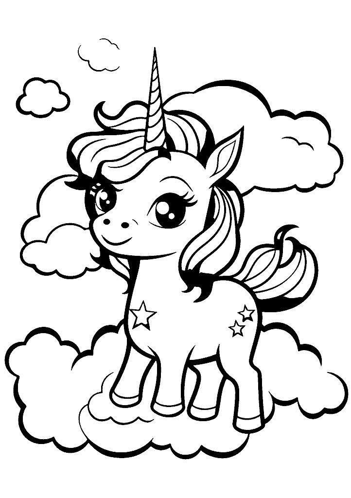 unicornio para colorir
