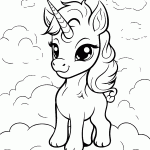 unicornio para colorir