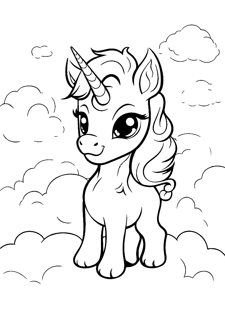 unicornio para colorir