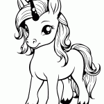 unicornio para colorir
