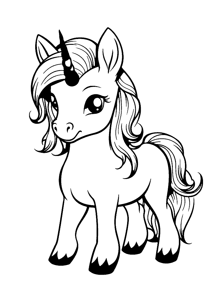 unicornio para colorir