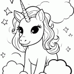 unicornio para colorir