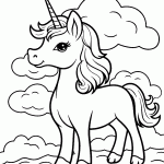 unicornio para colorir