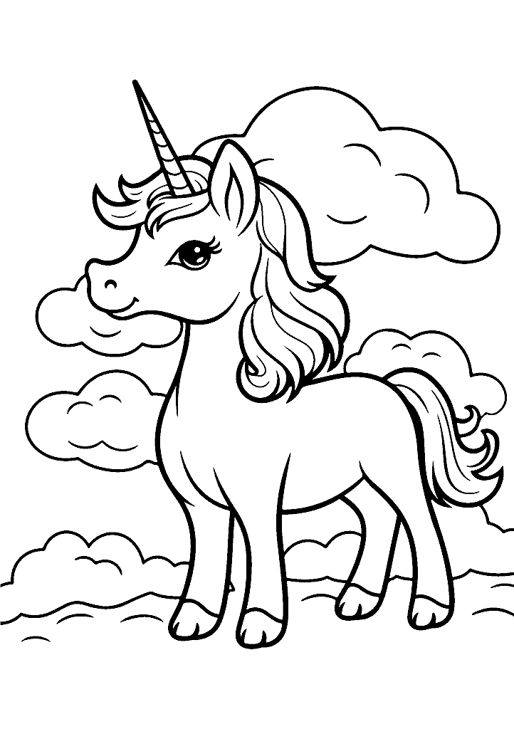 unicornio para colorir