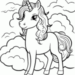 unicornio para colorir