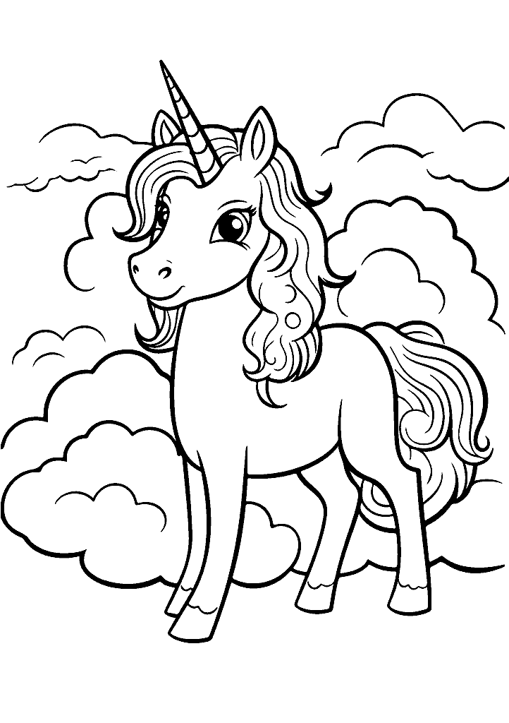 unicornio para colorir