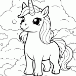unicornio para colorir