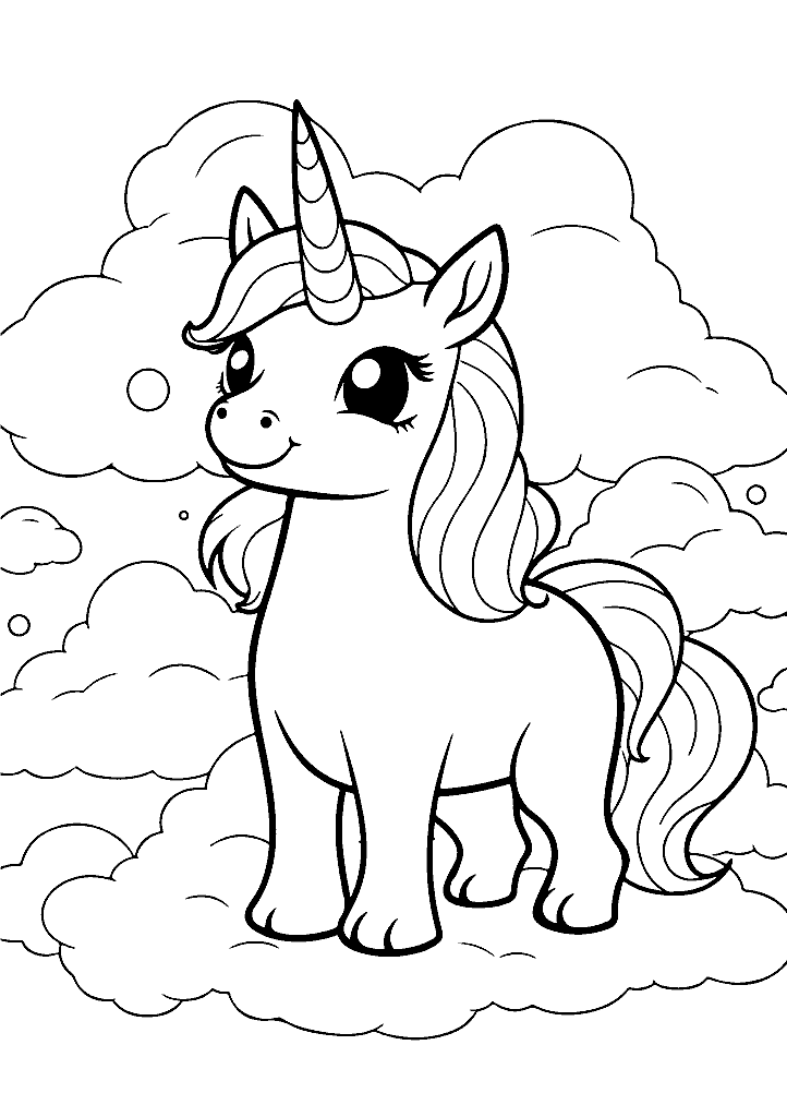 unicornio para colorir