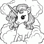 unicornio para colorir