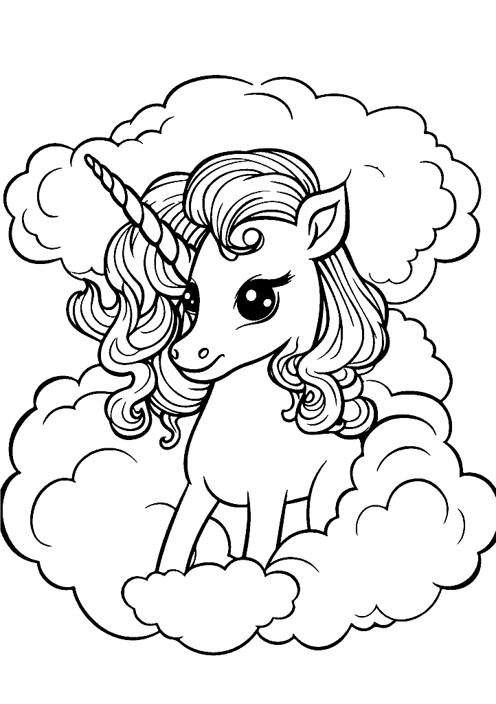 unicornio para colorir