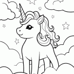 unicornio para colorir