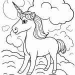 unicornio para colorir