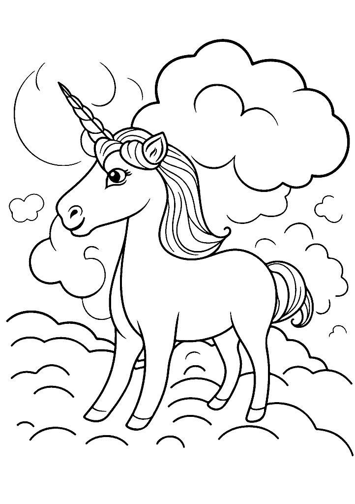 unicornio para colorir