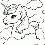 unicornio para colorir