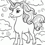 unicornio para colorir