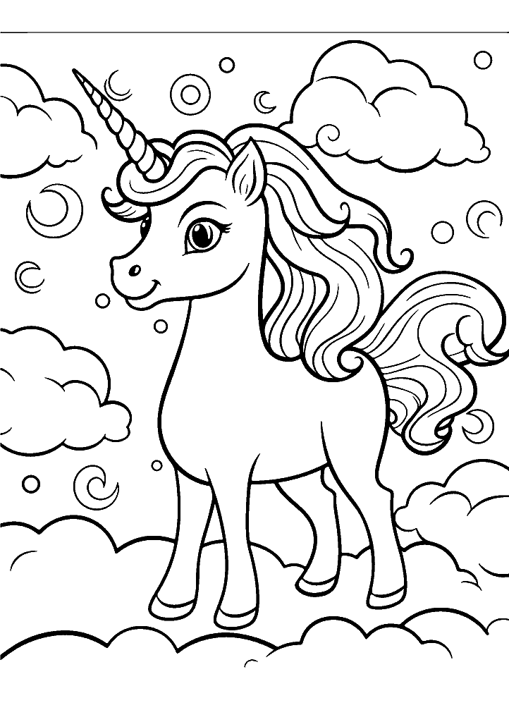 unicornio para colorir