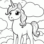 unicornio para colorir