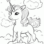 unicornio para colorir