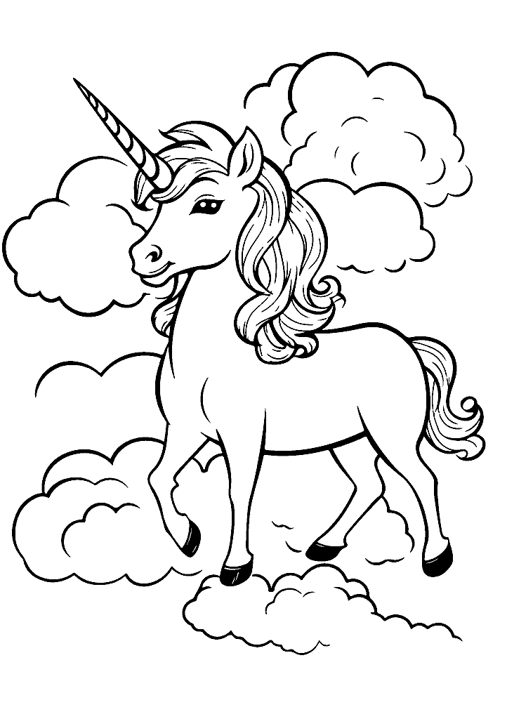unicornio para colorir