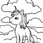unicornio para colorir