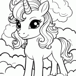unicornio para colorir