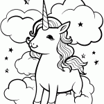 unicornio para colorir
