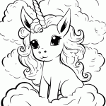 unicornio para colorir