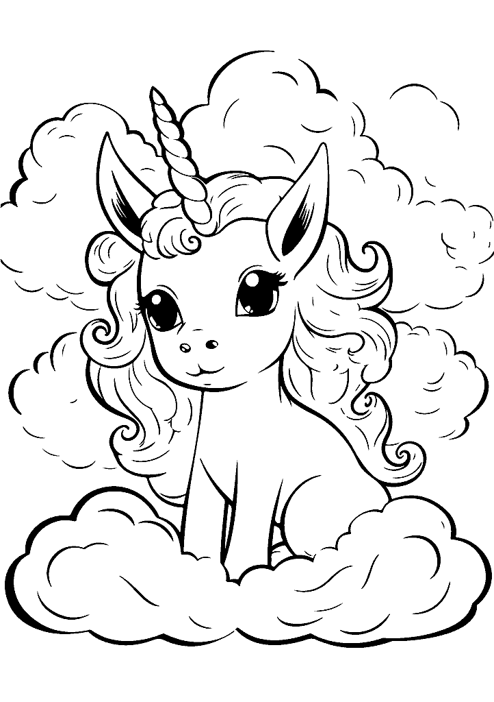 unicornio para colorir